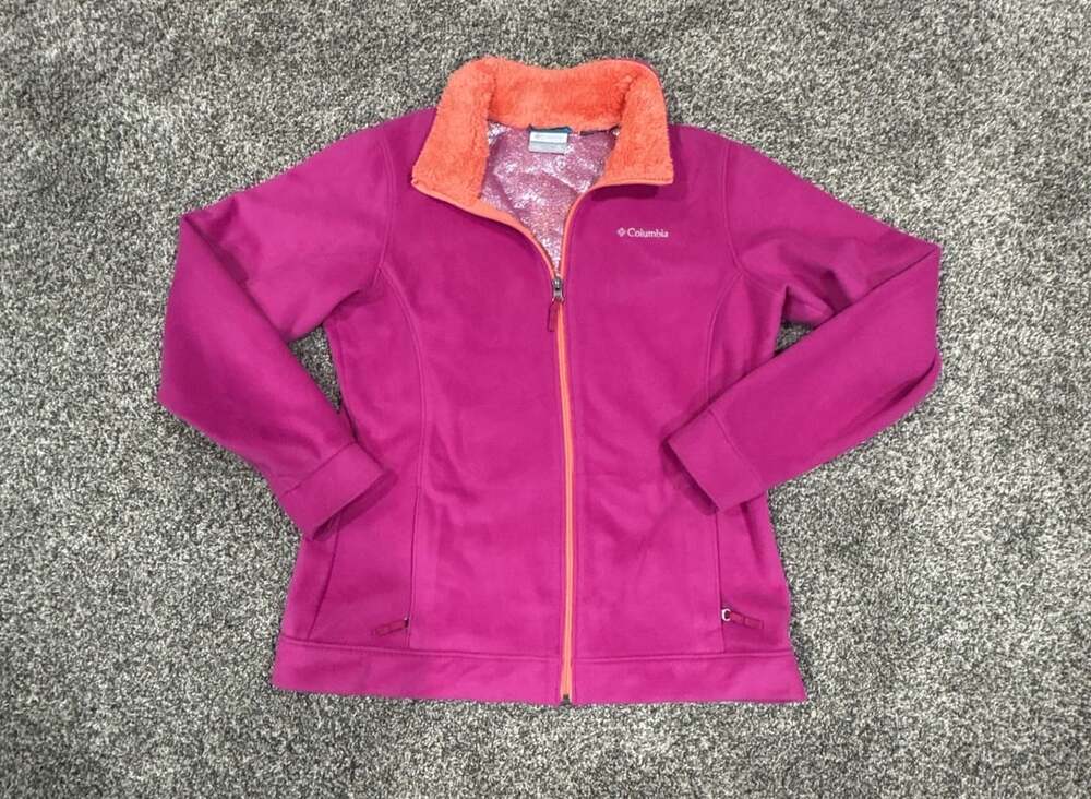 Columbia Kruser Ridge Softshell Jacket XL Pink Fleece Lined
